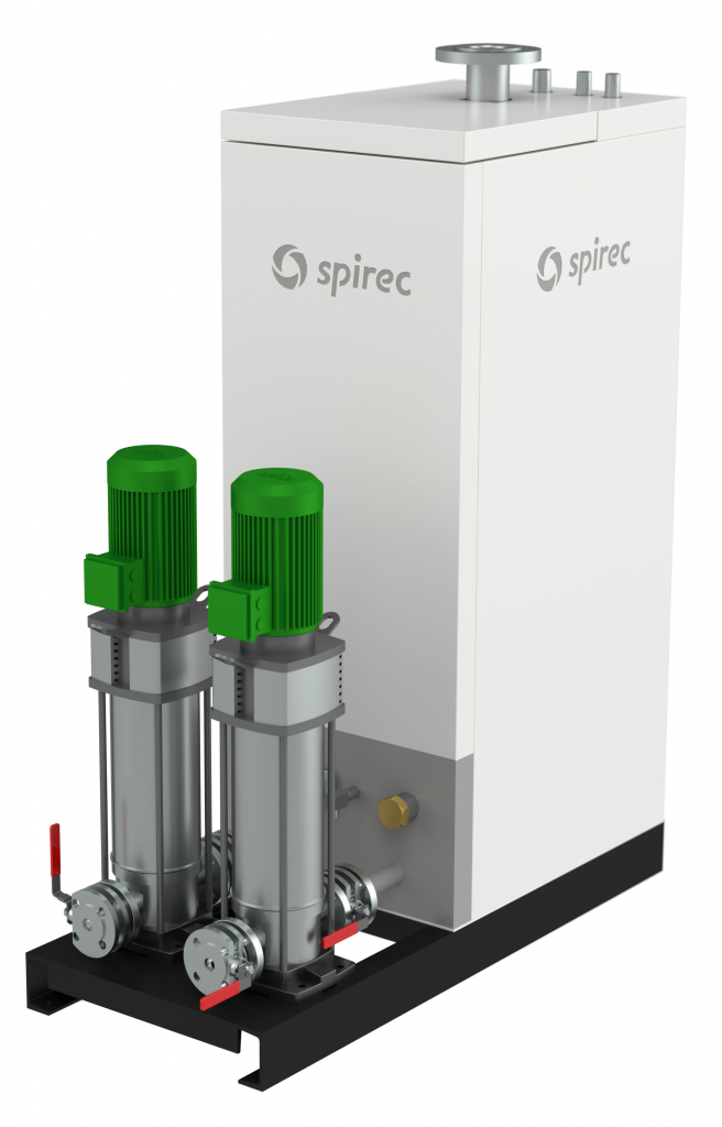 Un dynavap Spirec, une bâche à condensats à niveau dynamique qui optimise la récupération d’énergie des condensats de vapeur