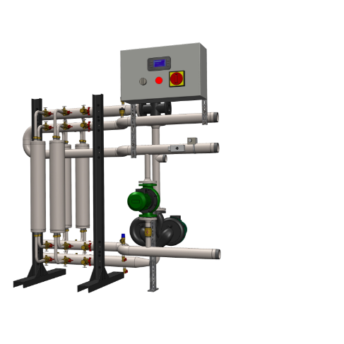 Un SPI MAXi Spirec, une unité de chauffage qui utilise la vapeur pour chauffer l’eau de chauffage et l’eau primaire du préparateur d’ECS